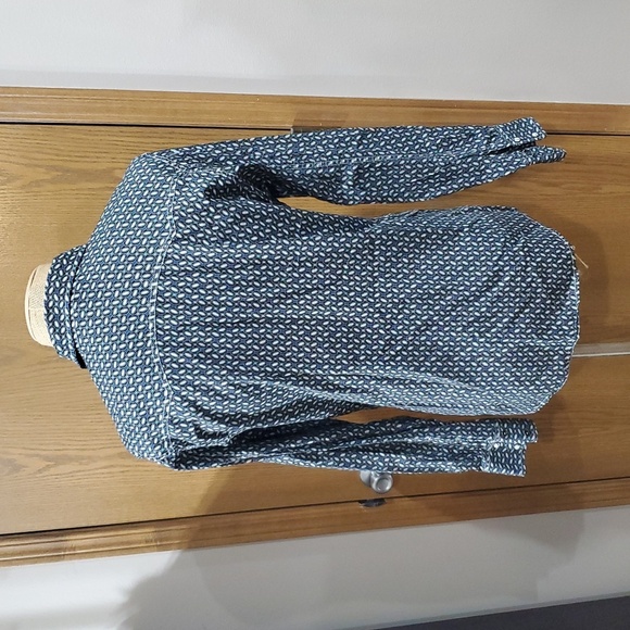 Cinch modern fit pearlsnap up western shirt black and turquoise - Picture 5 of 7